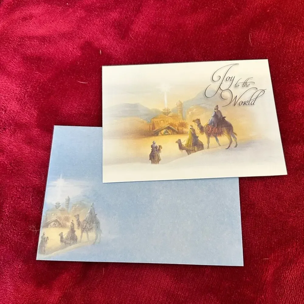 Christmas Holiday notecards with matching envelopes bulk bundle stationary